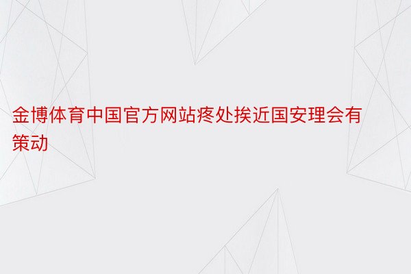 金博体育中国官方网站疼处挨近国安理会有策动